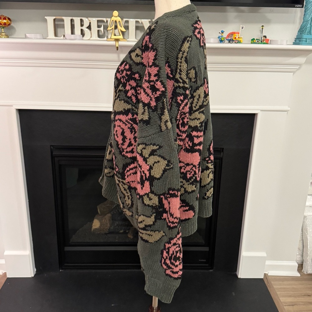 🌹 Vintage Nancy Vale Floral Knit Cardigan (Medium) 🌹 - Picture 5 of 12